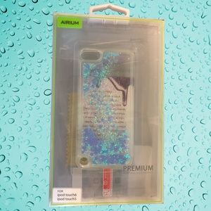 NEW Apple iPod touch 5/6 glitter sand heart case